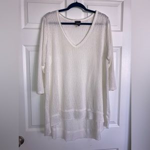2 for $18- Wallpapher 2x cream 3/4 sleeves dress top